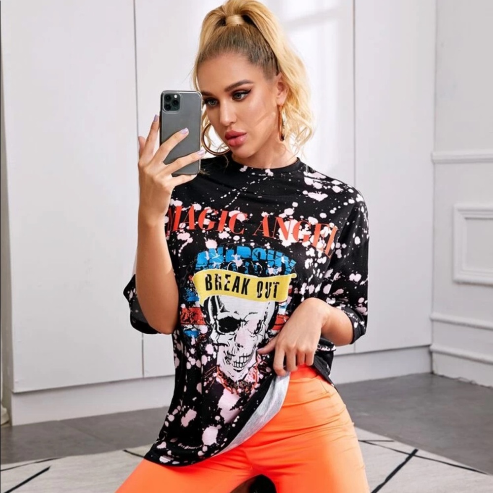 Shein Graphic Print T Shirt